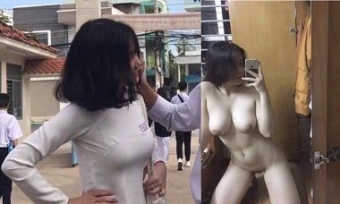 Em học sinh rất phấn khích khi nghe bạn trai địt