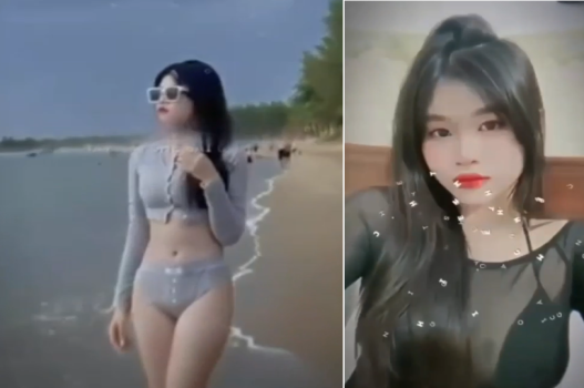 Kim Anh ở bãi biển mất kiềm chế với những trải nghiệm tuyệt vời