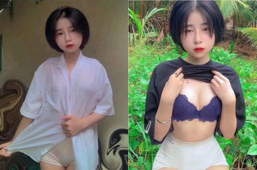 Chị gái tóc ngắn từ vùng quê thích hút dương vật